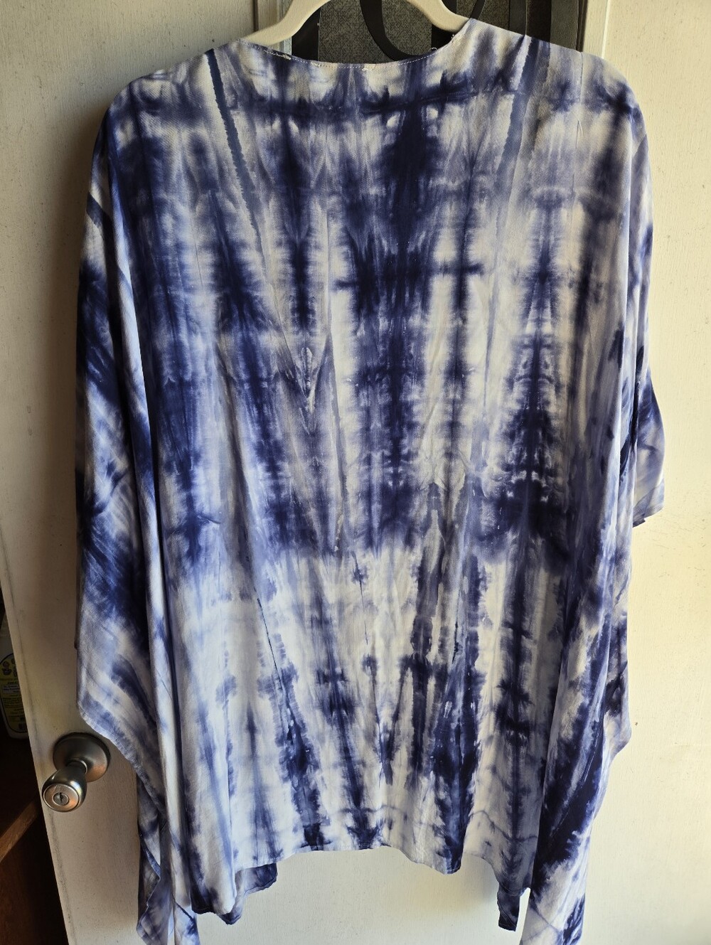 Umgee Blue and White Tie-Dye Kimono Tunic EUC - Picture 5 of 5